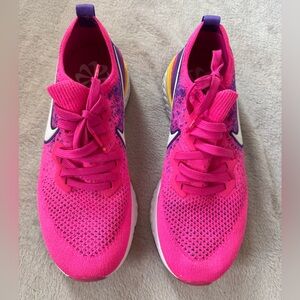 Nike Women's Bright Pink and Purple Sneakers